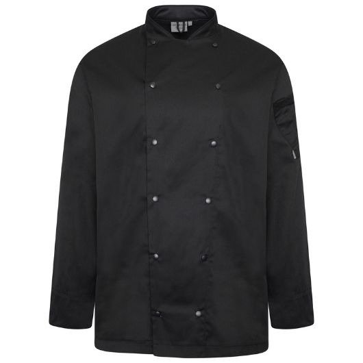 chef jacket long sleeve black