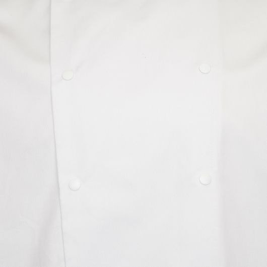 chef jacket long sleeve white detail