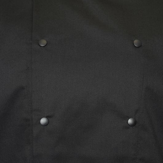 chef jacket short sleeve black detail
